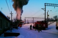 Пожар на вокзале под Воронежем привел к остановке движения поездов
