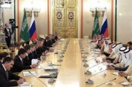 Глава ЧР Р. Кадыров принял участие в российско-саудовских переговорах, проходящих в Кремле в расширенном составе