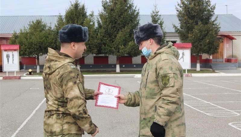 ЧЕЧНЯ. В НАУРСКОМ ПОЛКУ РОСГВАРДИИ СОСТОЯЛИСЬ ПРАЗДНИЧНЫЕ МЕРОПРИЯТИЯ В ЧЕСТЬ ДНЯ ВЕДОМСТВА