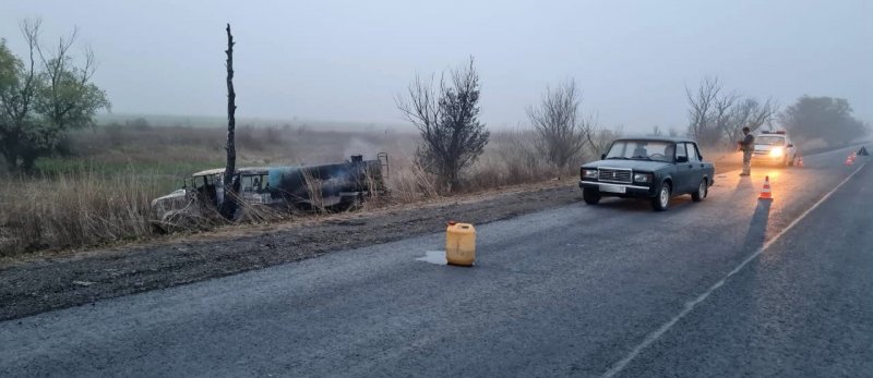 АСТРАХАНЬ. Под Астраханью из-за лошадей произошло страшное ДТП: сгорели микроавтобус и грузовик