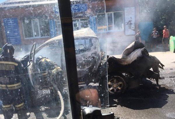 РОСТОВ. В Кагальницком районе в легковом автомобиле взорвался газовый балон.