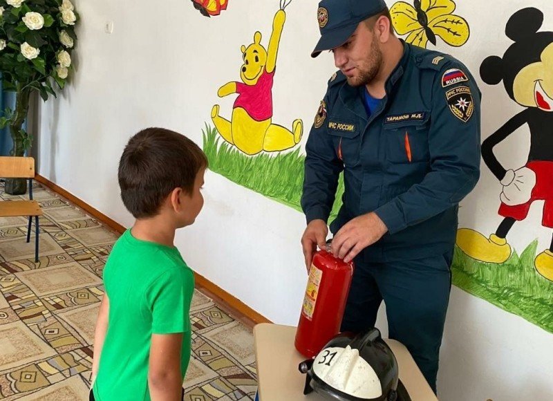 ЧЕЧНЯ. В Чеченской Республике дошколятам рассказали о правилах пожарной безопасности