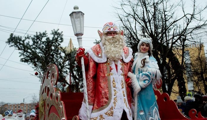 КРЫМ. Дед Мороз в Симферополе стал нарушителем ПДД