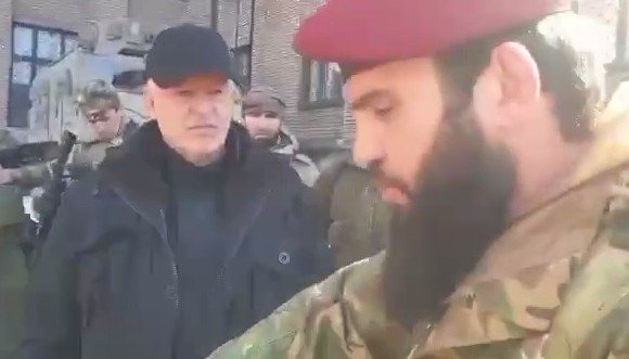 ЧЕЧНЯ. Министр МВД по ЧР посетил на Украине расположение бойцов, участвующих в спецоперации