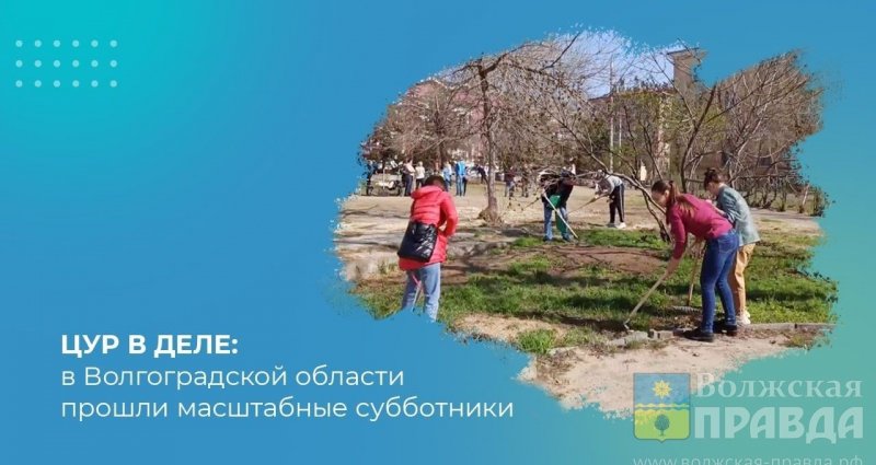 ВОЛГОГРАД. В Волгоградской области участие в субботниках приняли более 21 тысячи жителей