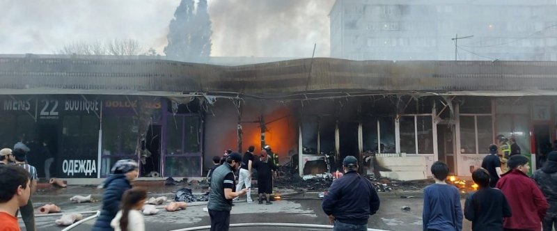 ДАГЕСТАН. На рынке Ирчи Казака в Махачкале сгорели три торговые точки