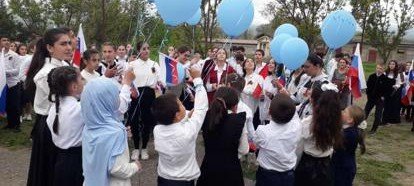 ДАГЕСТАН. В Ашагастальской школе прошел памятный митинг в честь 77-й годовщины Великой Победы