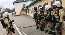 ЧЕЧНЯ.  Пожарные из Чеченской Республики соревновались в скоростном подъеме на 40-й этаж высотного здания