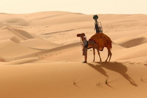 Google собирает изображения для сервиса Street View с помощью верблюда