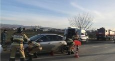 ЧЕЧНЯ.  Водитель и пассажиры машины, сорвавшейся в обрыв, скончались на месте происшествия