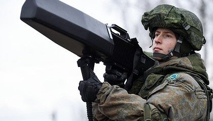 РОСТОВ. Военные для борьбы с украинскими беспилотниками применили ручные комплексы «Гарпун-3»