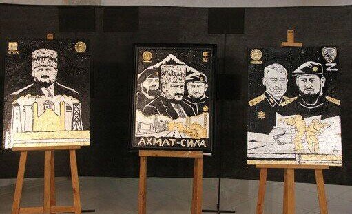 ЧЕЧНЯ. В В Грозном прошла выставка картин в поддержку чеченских бойцов, участвующих в СВО