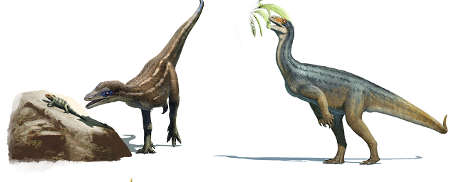 Science Advances: в рацион первых динозавров входили не только растения