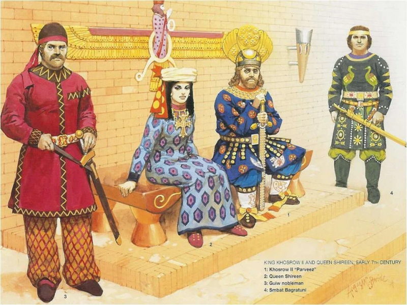 Царица Семирамида и поэт Низами Гянджеви.