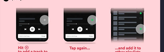 Аудиосервис Spotify поменял лайк в виде «сердечка» на «плюс»