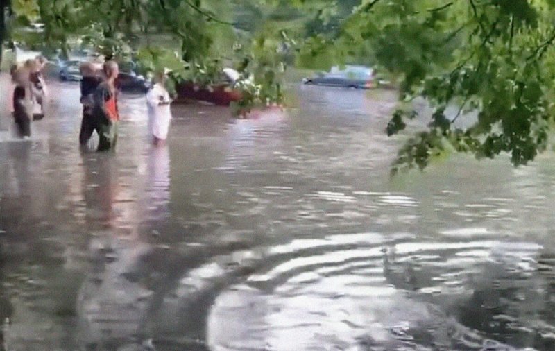 ЧЕЧНЯ. Сразу в двух районах региона ливень затопил дома и подвалы