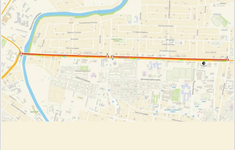 ЧЕЧНЯ. С 30 августа по улице Жуковского частично ограничат движение транспорта