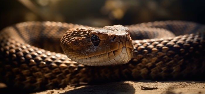 Как отличить укус ядовитой змеи от безвредной?