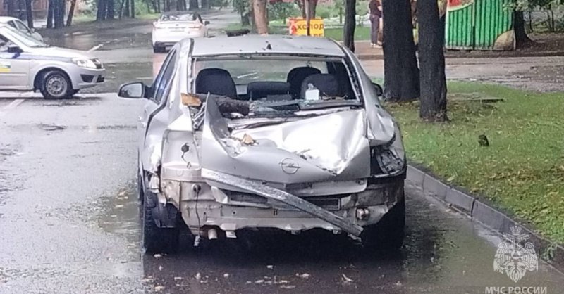 С. ОСЕТИЯ. Спасатели помогли мужчине получившему травму из-за падения на его машину дерева