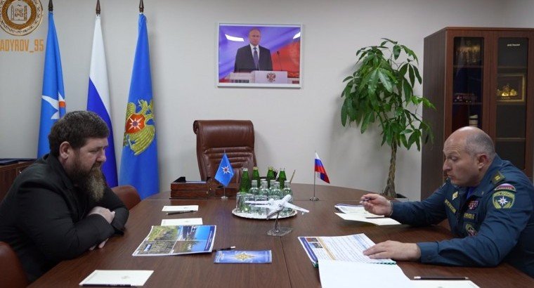 ЧЕЧНЯ. Р. Кадыров в Москве встретился с министром по делам гражданской обороны и  чрезвычайным ситуациям