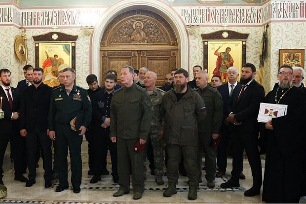 ЧЕЧНЯ. Кадыров и Золотов приняли участие в освящении храма Росгвардии в Грозном