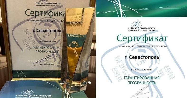 СЕВАСТОПОЛЬ. Севастополь вошел в первую десятку лидеров «Национального рейтинга прозрачности закупок 2023»