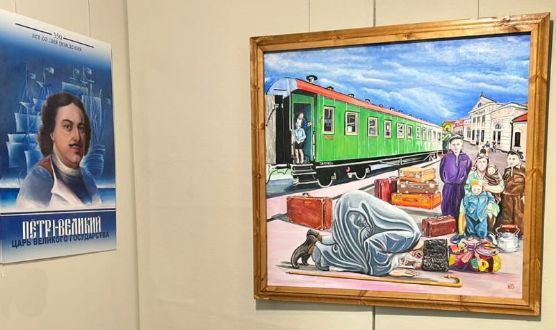 ЧЕЧНЯ. На выставке в Новой Третьяковке представлена работа известного чеченского художника З. Аласханова "Возвращение".