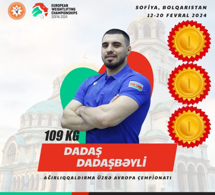 АЗЕРБАЙДЖАН. Азербайджанский спортсмен взял три золота на ЧЕ по тяжелой атлетике