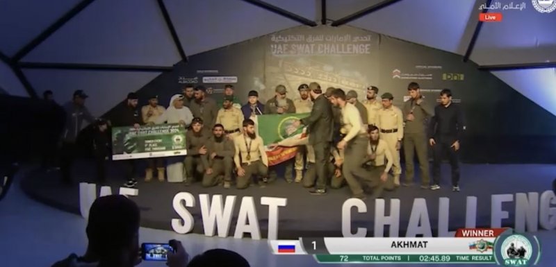 ЧЕЧНЯ. Команда спецназа «Ахмат»  на UAE SWAT Challenge 2024 по итогам четвертого дня заняла первое место