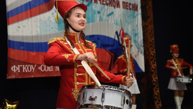 ЧЕЧНЯ. В Грозном среди учащихся школы Росгвардии прошел фестиваль детской патриотической песни