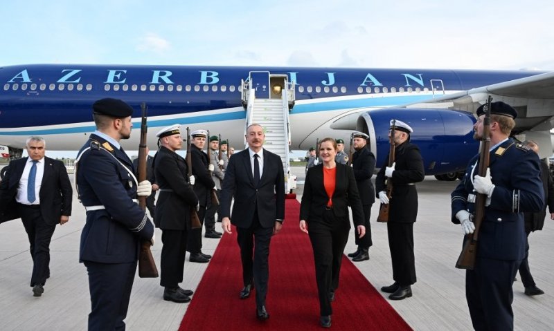 АЗЕРБАЙДЖАН. Ильхам Алиев прибыл в Германию