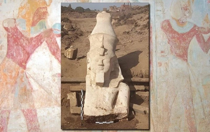 В Египте ученые откопали недостающую часть гигантской статуи Рамсеса II, первый фрагмент обнаружили в 1930 году