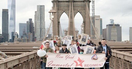 На Бруклинском мосту совершена попытка сорвать шествие в память о ветеранах Второй мировой войны