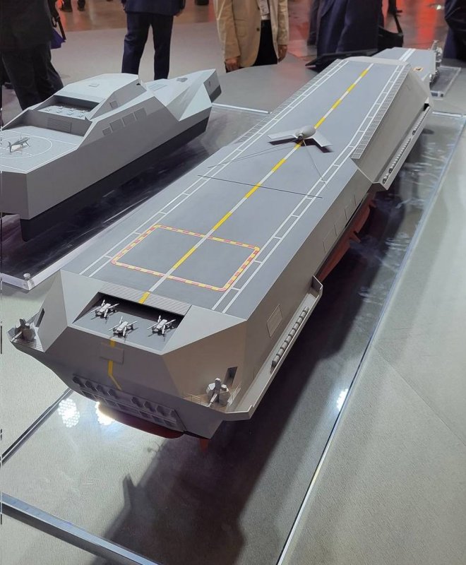 Южная Корея показала, как БПЛА будут летать с моря: Hyundai и Hanwha Ocean представили проект роботизированного корабля