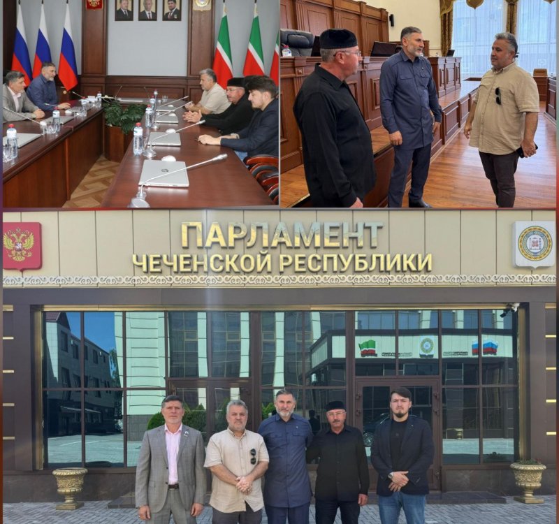 ЧЕЧНЯ. По поручению Председателя Парламента Чеченской Республики Шаида Жамалдаева его заместитель Аднан Нагаев и депутат Юсуп Талхигов в стенах высшего законодательного органа провели встречу с председателем