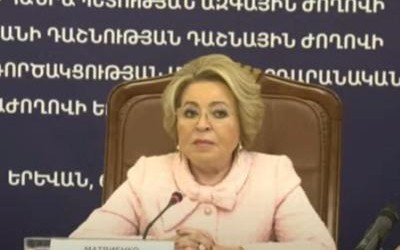 Матвиенко: российская сторона придает большое значение развитию межпарламентского сотрудничества с Арменией