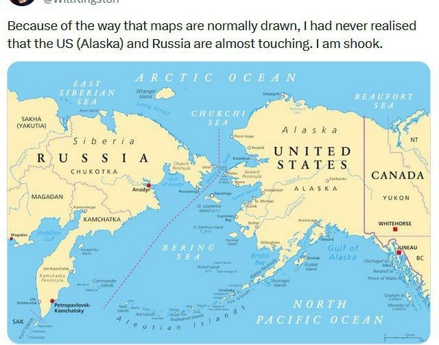 Американский журналист в шоке: «Россия рядом с США?!»
