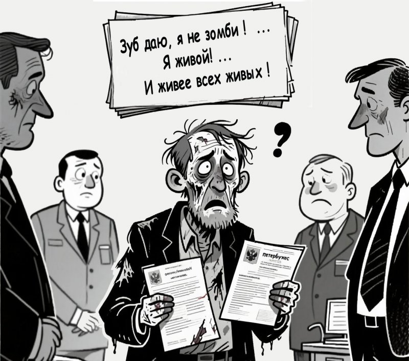 Умер, но не сдавайся: петербуржец доказывает, что он — не труп