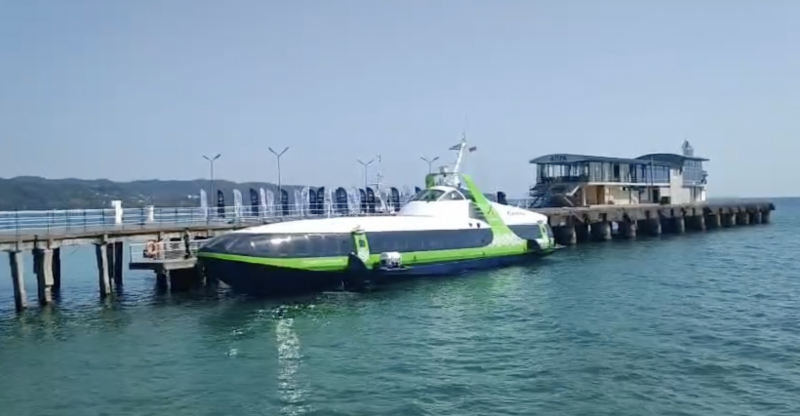 АБХАЗИЯ. В Абхазию по морю: первая "Комета" прибыла из Сочи в Сухум