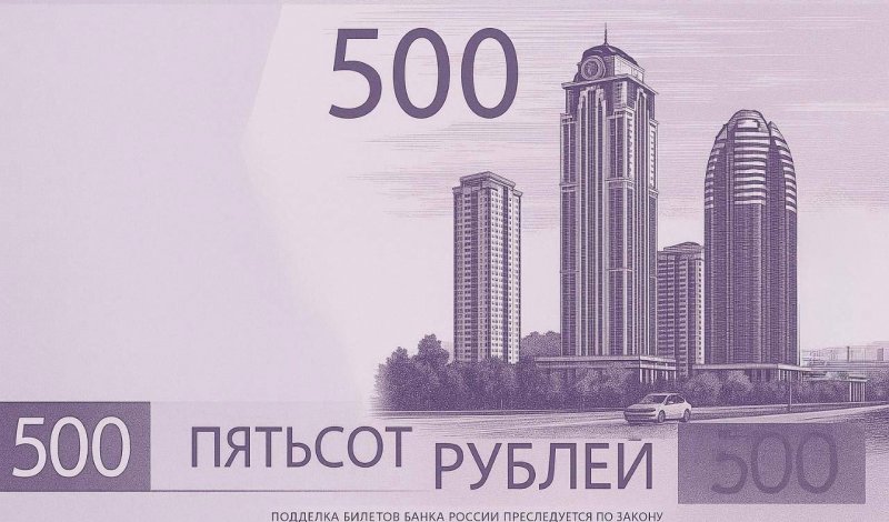 Голосование за новую 500-рублёвую купюру: Чечня предлагает «Грозный-Сити»
