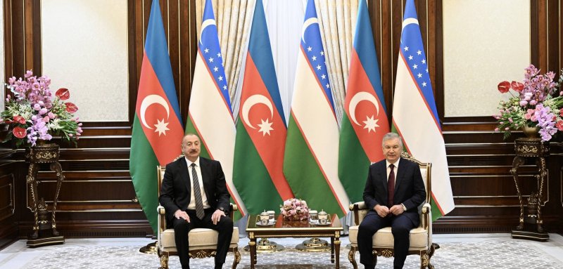 Президенты Азербайджана и Узбекистана встретились в Ташкенте
