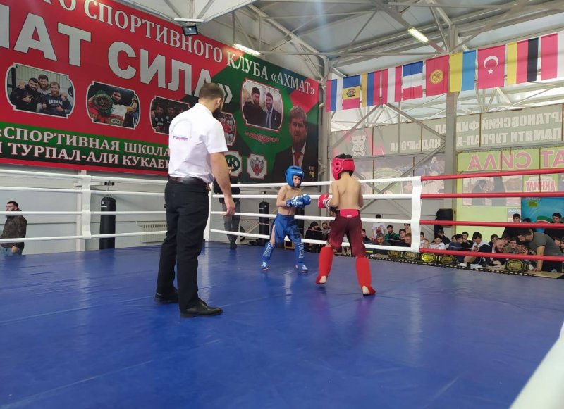 ЧЕЧНЯ.Золотой удар СШ №2: воспитанники Умара Самбиева доминировали на турнире по кикбоксингу в Ачхой-Мартане