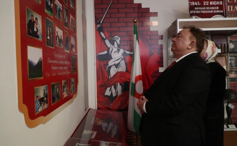 ИНГУШЕТИЯ. Глава Ингушетии посетил школу имени Героя России Алихана Калиматова в Сунже