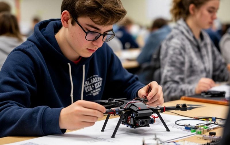 В школах появятся уроки по сборке дронов, пилотированию и «аэрогонки»