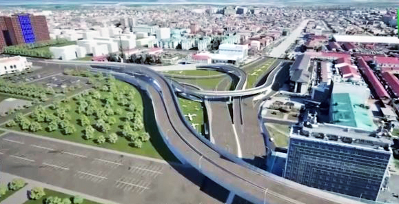 ЧЕЧНЯ. Грозный меняет транспортную артерию: на Назарбаева и Старопромысловском шоссе строят развязку