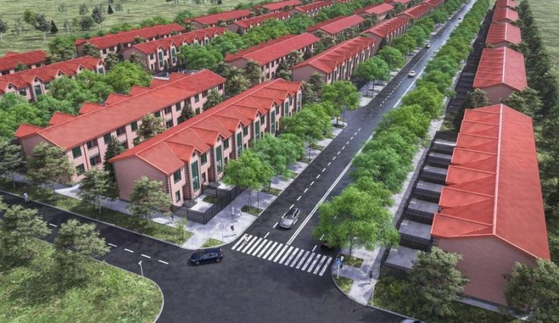 ЧЕЧНЯ.  В  Грозном возводят 200 современных таунхаусов в Висаитовском районе