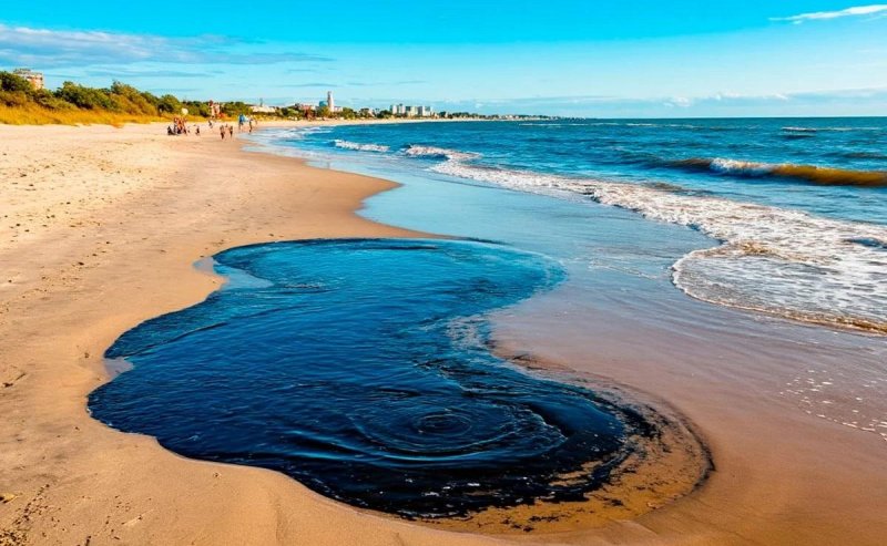 КРАСНОДАР. Восемь галечных пляжей Анапы вывели из опасной зоны после разлива нефти