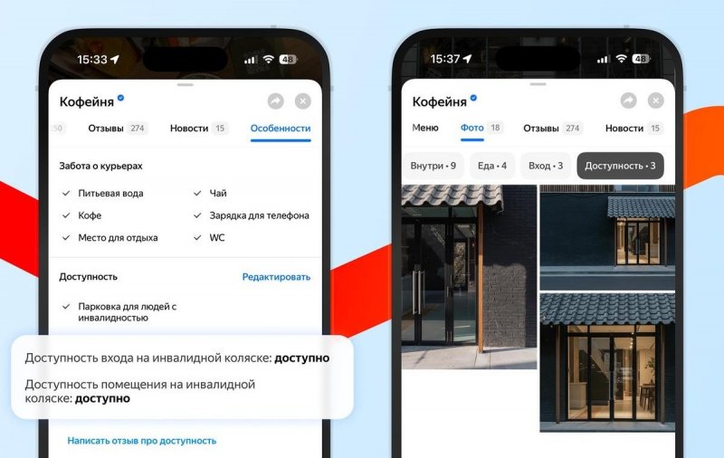 Нейросети проанализировали почти миллион фото в Яндекс Картах ради инклюзивности