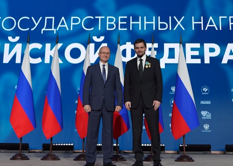 ЧЕЧНЯ. Мэр Грозного Хас-Магомед Кадыров удостоен ордена Дружбы из рук Сергея Кириенко