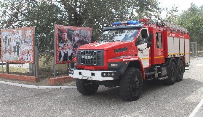 ЧЕЧНЯ. Росгвардия и МЧС отработали тушение пожара в Урус-Мартане